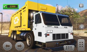 Road Sweeper Garbage Truck Sim screenshot 0