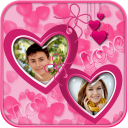 Love Couple Photo Collage Icon