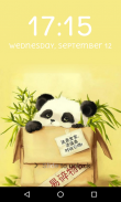 Panda Lock Screen, Cute Panda wallpaper screenshot 1