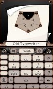 Old Typewriter Keyboard Theme screenshot 4