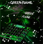 Green Flame GO Klavye teması screenshot 7