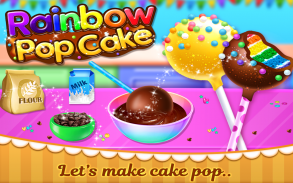 Rainbow Cake Pop Maker - Dessert Food Cooking Game screenshot 0