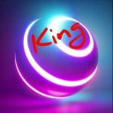 King Neon Ball 3D Icon