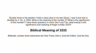 Angel Number 3333 Meaning and SIgnificance screenshot 0