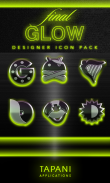 GLOW LIME icon pack HD 3D screenshot 0