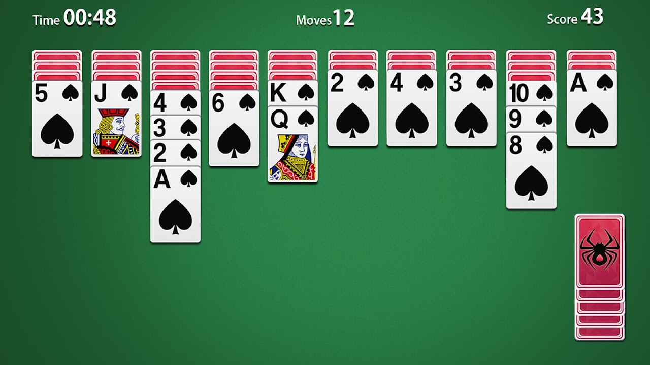 بازی Spider solitaire - دانلود