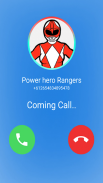 Power's Hero Rangers Video Call & Chat Simulator screenshot 1