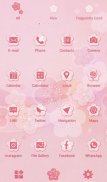 pink Theme Japanese Floral screenshot 2