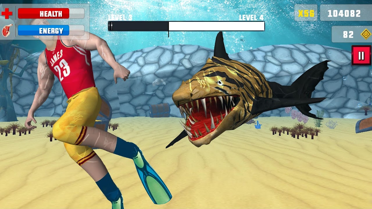 Hungry Shark Attack Hunting Fish Game: Deep Sea Evolution Deadly Underwater  Shark Shooting Games::Appstore for Android