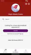 Virgin Atlantic Events screenshot 1