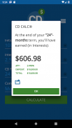 Certificate of Deposit Calc screenshot 2