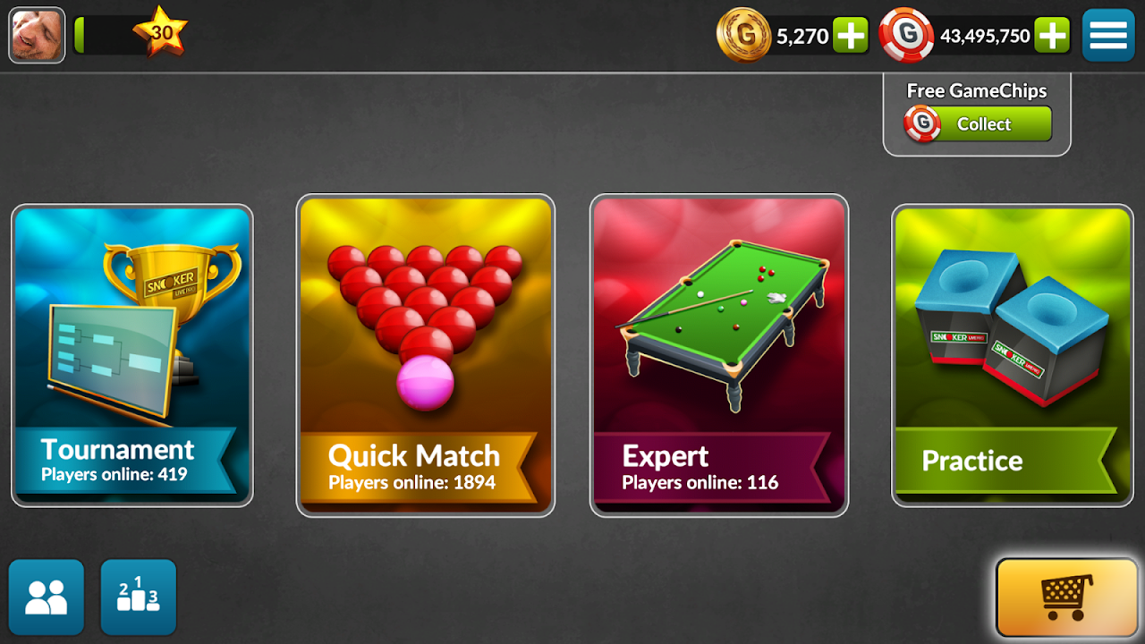 Snooker Live Pro and Six-red