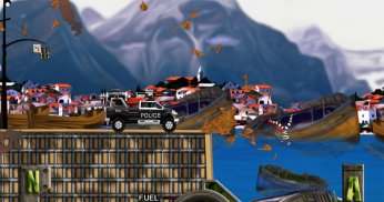 Smash Police Car - Outlaw Run screenshot 0