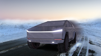 Cyber Truck Snow Drive screenshot 5