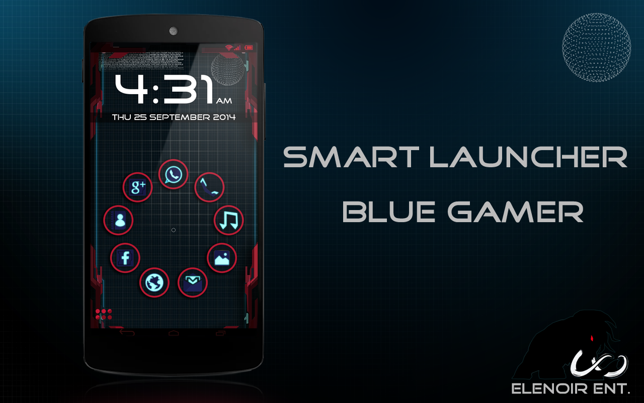 Smart Launcher Blue Gamer 1 0 1 Download Android Apk Aptoide