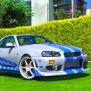 GTR Skyline Car Drift & Drag Icon