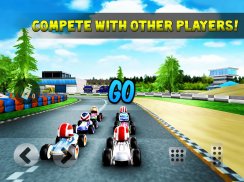 Kart Rush Yarışı - 3D Online Rakip Dünya Turu screenshot 2