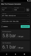 Bike Tire Pressure Calculator screenshot 3