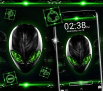 Alien Green Launcher Theme screenshot 4