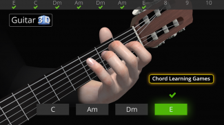 Guitar 3D — podstawowe akordy screenshot 6