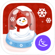 Merry Christmas Cute Snowman -- APUS theme screenshot 2