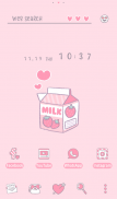 Hearty Milk Theme +HOME screenshot 0