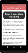 Learn PHP Complete Guide screenshot 3