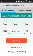 Afghan Date Converter screenshot 0