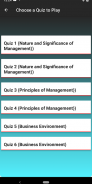 Business Studies XII Class MCQs screenshot 1