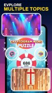 Cryptogram Word Puzzle Game screenshot 1