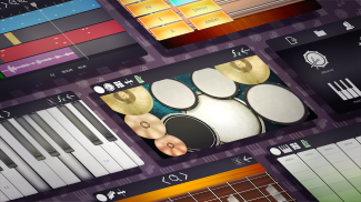 Band Rock 🎵 ड्रम, पियानो, गिटार, बास गिटार, माइक screenshot 0