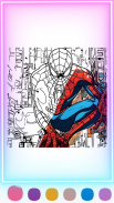 Spider Super Hero Coloring man screenshot 1