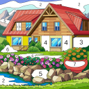 House Coloring Paint by Number