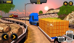 Supir Truk Transporter Emas: Game Mengemudi Truk screenshot 6