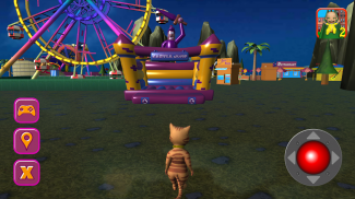 هالوين القط موضوع حديقة 3D screenshot 2