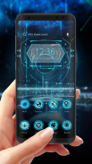 Blue Neon Future Tech -- APUS launcher theme screenshot 3
