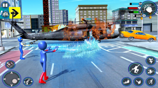 Stickman Rope Hero Gangster - Stickman Ice Hero 3D screenshot 7