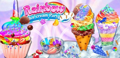 Rainbow Ice Cream Party