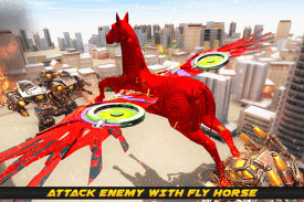 Flying Horse Robot Transform: Horse Shooting Games screenshot 3