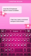 Keyboard Pink Glow screenshot 1