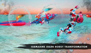 US Police Robot Shark Submarine Transform screenshot 3