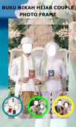 Book Wedding Hijab Couple Photo Frame screenshot 2