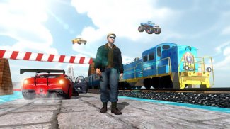 Tren Vs Araba Yarışı 2 Oyuncu screenshot 2