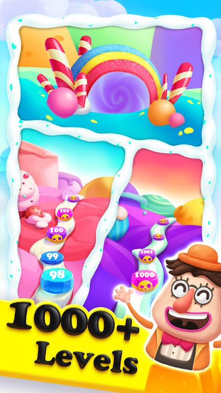 Candy Bomb: Match 3 Crush Games Free Ver. 1.1.5 MOD APK, UNLIMITED HEARTS