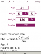 TDEE + BMR + BMI Calculator screenshot 8