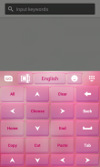 اللون الوردي لوحات المفاتيح screenshot 6