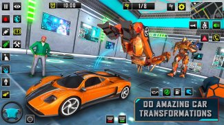 Robot Car Transform Games 3d screenshot 1