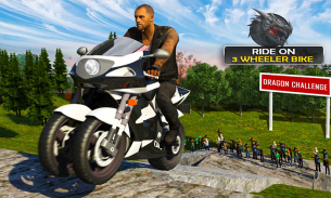 Dragon Road Stunt Bike Challenge: Extreme Offroad screenshot 1