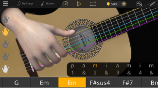 Guitar 3D — podstawowe akordy screenshot 1