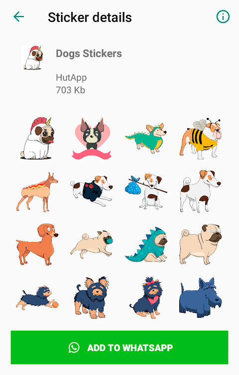 Hunde aufkleber für WhatsApp APK für Android herunterladen